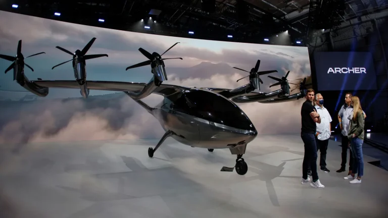 Archer Electric Self Driving Aircraft Flying Taxi